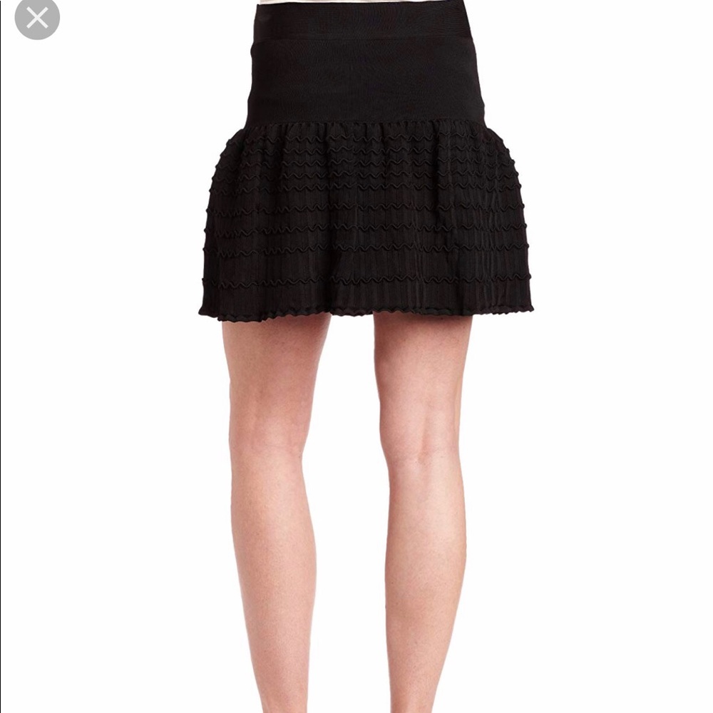 BCBG MaxAzria Suui Scalloped Peach Skirt - Picture 7 of 8